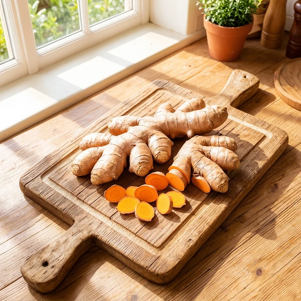 Gingembre et curcuma frais